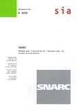 Walter Ramseier et  Collectif - SNARC - Méthode pour l'évaluation de l'écologie dans les projets d'architecture.