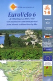  Huber Verlag - EuroVelo 6 - De l'Atlantique au Rhin à vélo 1/100 000.