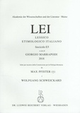 Giorgio Marrapodi et Max Pfister - Lessico Etimologico Italiano LEI - Fascicolo E5.