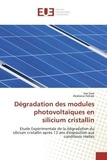 Issa Faye et Ababacar Ndiaye - Dégradation des modules photovoltaïques en silicium cristallin - Etude expérimentale de la dégradation du silicium cristallin après 13 ans d'exposition aux conditions réelles.