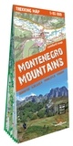  XXX - Montagnes du Monténégro. Durmitor, Bjelasica, Prokletije, Komovi 1/65.000 (carte grand format laminé.