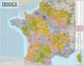  Express Map - Carte murale avec barres de la France administrative et routière - 1/1050 000.