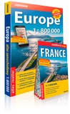  Express Map - Atlas routier Europe - 1/800 000. Avec une carte de France 1/1 600 000 offerte.