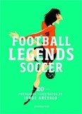 Jorge Arévalo - Football Legends Soccer - 20 postcards illustrated.
