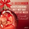 Sarah Schmidt et Tineke Jorissen-Wedzinga - 16 december: Kerstlevering met nét dat beetje meer – een erotische adventskalender.