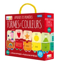 Apprends tes premières formes et couleurs. Avec un puzzle de 20 pièces