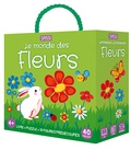  Sassi éditions - Le monde des fleurs - Avec un livre, un puzzle de 40 pièces et 10 figures prédécoupées.