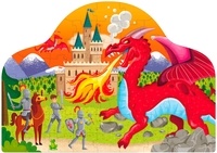 Livre et puzzle fantasy. Chevaliers et dragons
