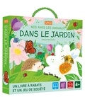 Jessica Martinello - Nos amis les animaux - Dans le jardin - Avec 1 livre à rabats, 1 jeu de société, 6 pions, 1 dé et la règle du jeu.