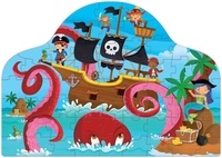 Livre et puzzle fantasy. Pirates et krakens
