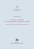 Walter Lapini - L'epistola a Erodoto e il bios di Epicuro in Diogene Laerzio. Note testuali, esegetiche e metodologiche.