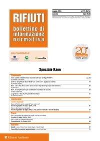 Paola Ficco - Rivista Rifiuti Speciale RAEE : Bollettino di informazione normativa. Numero 217 - Maggio 2014.