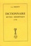 Antoine-Joseph Pernety - Dictionnaire mytho-hermétique.