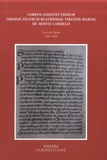 Edison T. L. Tinambunan et Emanuele Boaga - Corpus constitutionum ordinis fratrum beatissimae virginis Mariae de Monte Carmelo - Volume 1, 1281-1456. 1 CD audio
