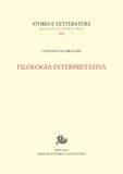 Costanzo Di Girolamo - Filologia interpretativa.