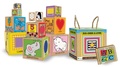  Sassi éditions - Eco-cubes & livre - Découvre les chiffres, les formes, les couleurs, les animaux et l'alphabet !.