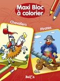  Ballon - Maxi bloc à colorier Chevaliers, Pirates.