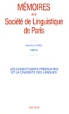 Jacques François - Les constituants prédicatifs et la diversité des langues.