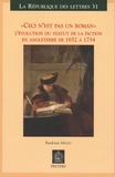 Baudouin Millet - "Ceci n'est pas un roman" - L'évolution du statut de la fiction en Angleterre de 1652 à 1754.