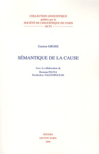 Gaston Gross - Sémantique de la cause.