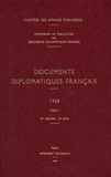 Des affaires étrangères Ministère - Documents diplomatiques français - 1958 – Tome I (1er janvier – 30 juin).