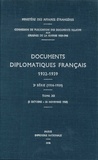 Des affaires étrangères Ministère - Documents diplomatiques français - 1938 – Tome V (2 octobre – 30 novembre).
