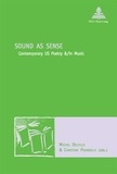 Michel Delville et Christine Pagnoulle - Sound as Sense - Contemporary US Poetry &/in Music.