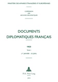  Ministère Affaires Etrangères - Documents diplomatiques français 1923 - Tome 1 (1er janvier - 30 juin).