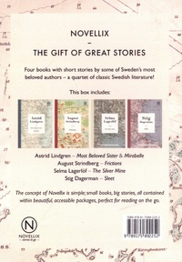 Swedish classics, Short stories. Astrid Lindgren, Most Beloved Sister & Mirabelle ; August Stindberg, Frictions ; Selma Lagerlöf, The Silver Mine ; Stig Dagerman, Sleet