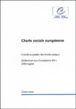  Comite européen droits sociaux - Charte Sociale Europeenne. Addendum Aux Conclusions Xv-1 (Allemagne).