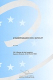  Conseil de l'Europe - L'indépendance de l'avocat - Actes du 28e colloque de droit européen, Bayonne (France), 25-26 février 2002.