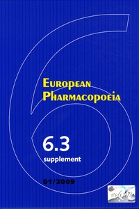  Conseil de l'Europe - European Pharmacopoeia - Supplement 6.3.