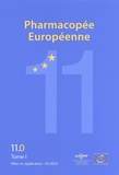  Conseil de l'Europe - Pharmacopée européenne - 5 volumes : 11.0 (tomes 1, 2 et 3) 11.1 et 11.2 (suppléments).