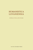 Dirk Sacré et Gilbert Tournoy - Humanistica lovaniensia, volume I XIV - Journal of neo-latin studies.