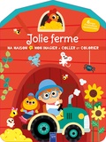  Yoyo éditions - La jolie ferme - Ma maison, mon imagier à coller et à colorier, avec 6 pages d'autocollants repositionnables.