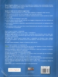 Nuovo progetto italiano 1. Quaderno degli esercizi e delle attività video. Livello elementare A1-A2  avec 1 CD audio