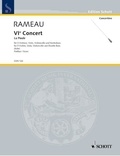 Jean-Philippe Rameau - Edition Schott  : VI. Concert - "La Poule" G Minor. 3 violins, viola, cello and double bass. Partition..