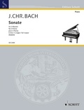 Johann Christian Bach - Edition Schott  : Sonate G major - Neu herausgegeben und mit Vortragszeichen und Fingersätzen versehen. 2 Pianos (4 hands). Partition d'exécution..