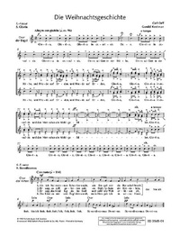Gunild Keetman et Carl Orff - Orff-Schulwerk  : The Christmas Story - Orff-Schulwerk. children's choir (SMezA) with sollists, speakers and instruments. Partition de chœur..
