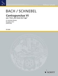 Johann sebastian Bach - Edition Schott  : Bach-Contrapuncti - Contrapunctus VI from "The Art of Fugue". 20 Vocalists (5S/5A/5T/5B). Partition de chœur..