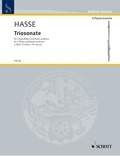 Johann adolph Hasse - Edition Schott  : Triosonata No. 1 E minor - 2 flutes (violins) and basso continuo..