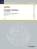 Santo Lapis - Edition Schott  : 3 light Sonatas - from op. 1. melodic instrument (violin, flute, oboe) and basso continuo..
