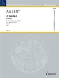 Jacques Aubert - Edition Schott  : Three Suites - op. 15. 2 flutes (violins). Partition d'exécution..
