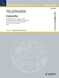 Georg Philipp Telemann - Edition Schott  : Concerto Ut majeur - treble recorder and harpsichord (piano)..