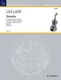 Jean-marie Leclair - Edition Schott  : Sonata La mineur - op. 9/5. violin and basso continuo..