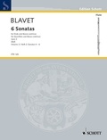 Michel Blavet - Edition Schott  : Six Sonatas - op. 2/4-6. flute and basso continuo..