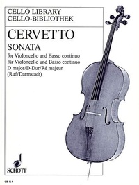 Giacomo Cervetto - Sonata Ré majeur - op. 2/10. cello and basso continuo..