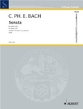 Carl Philipp Emanuel Bach - Edition Schott  : Sonata La mineur - Wq 132. flute..