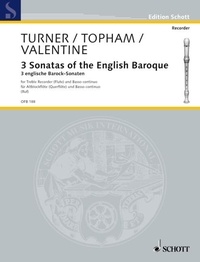 Hugo Ruf - 3 Sonatas of the English Baroque - treble recorder (flute) and basso continuo..