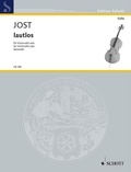 Christian Jost - Edition Schott  : lautlos - for Violoncello solo. cello. Edition séparée..